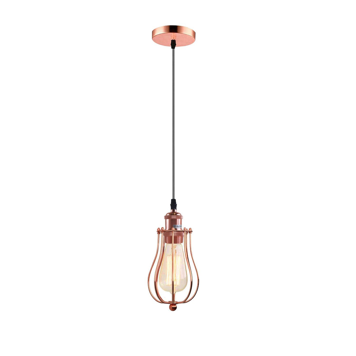 cortex-london-york-e27-balloon-cage-ceiling-pendant-light-chrome-rose-gold-brushed-silver-rustic-red