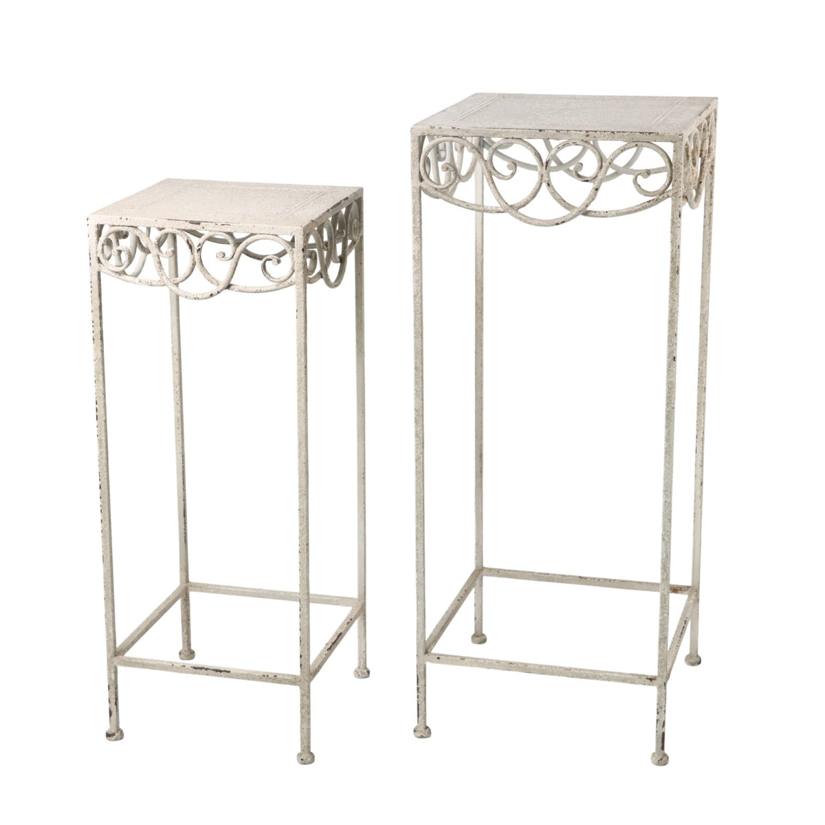 cortex-london-66cm-cream-metal-set-2-plant-stand