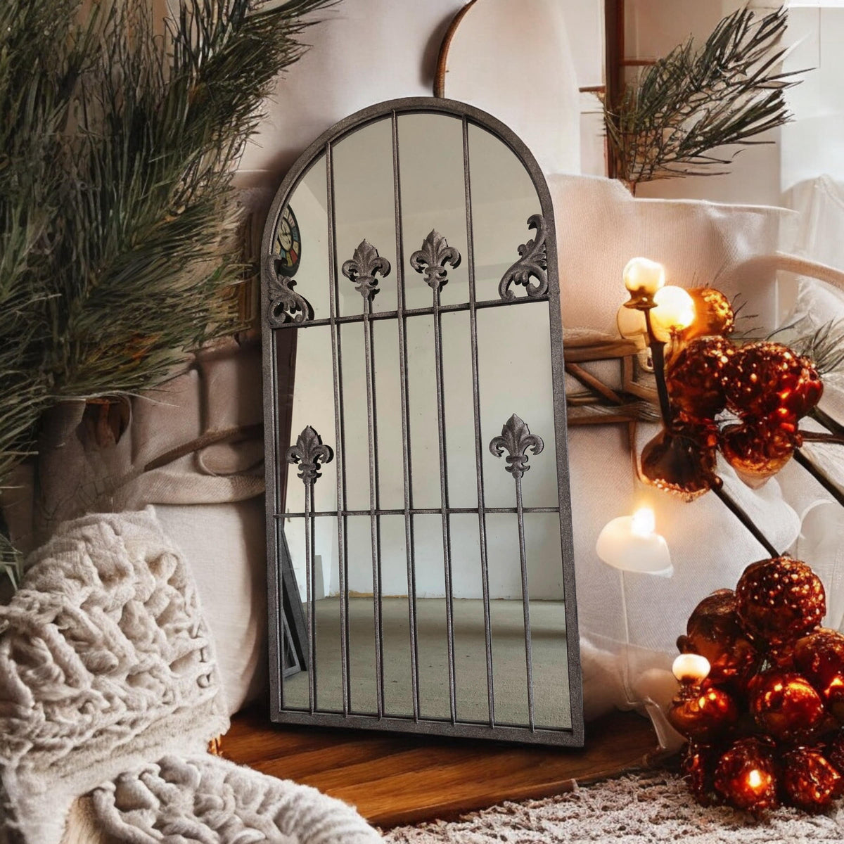 cortex-london-york-floral-arched-wall-mirror-120cm-rust-finished-cast-iron-frame