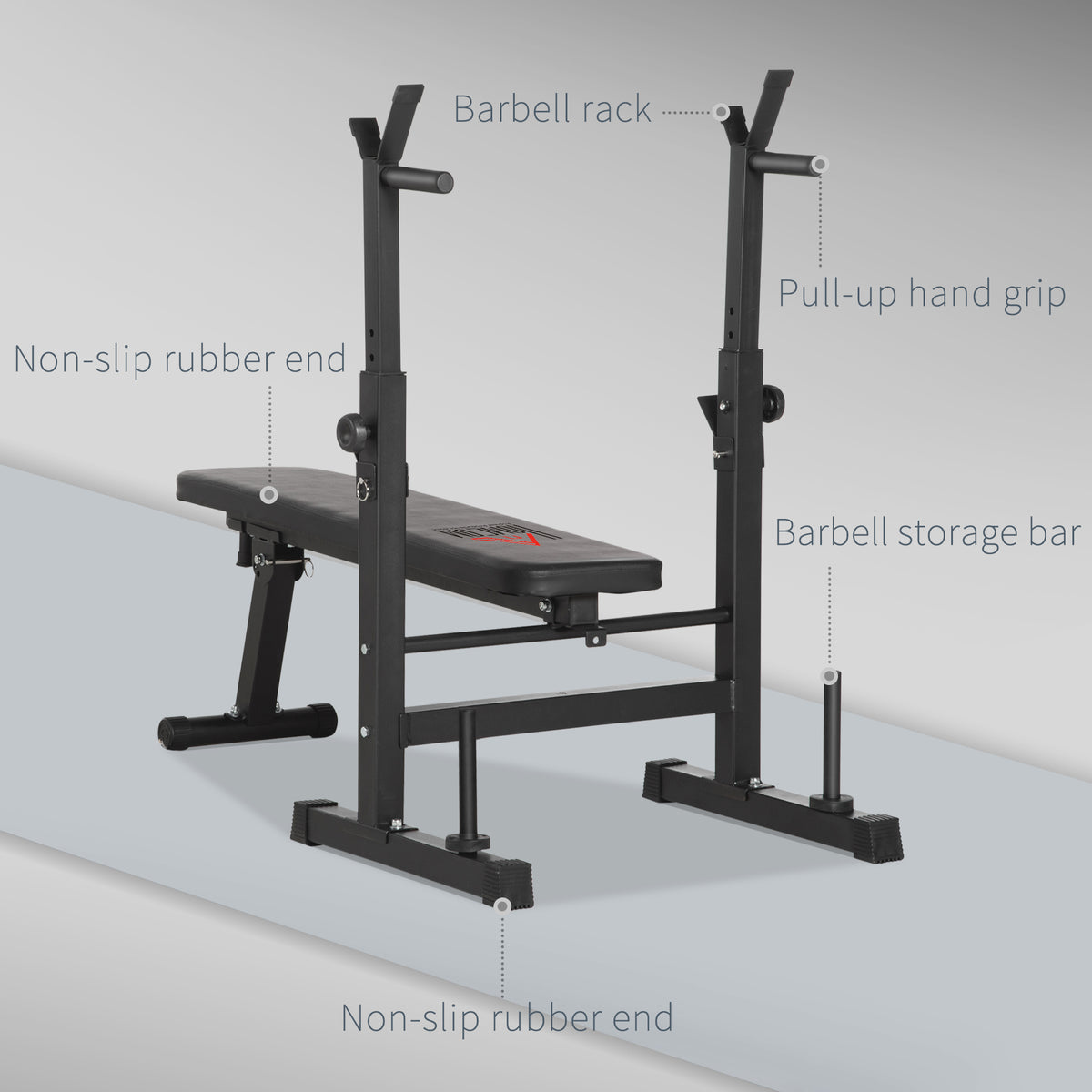 cortex-london-york-adjustable-weight-bench-barbell-rack-dip-station-black
