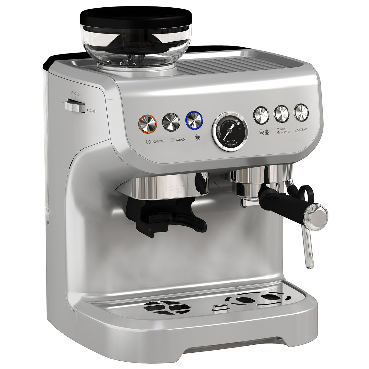 cortex-london-windsor-espresso-machine-bean-grinder-steam-wand-silver
