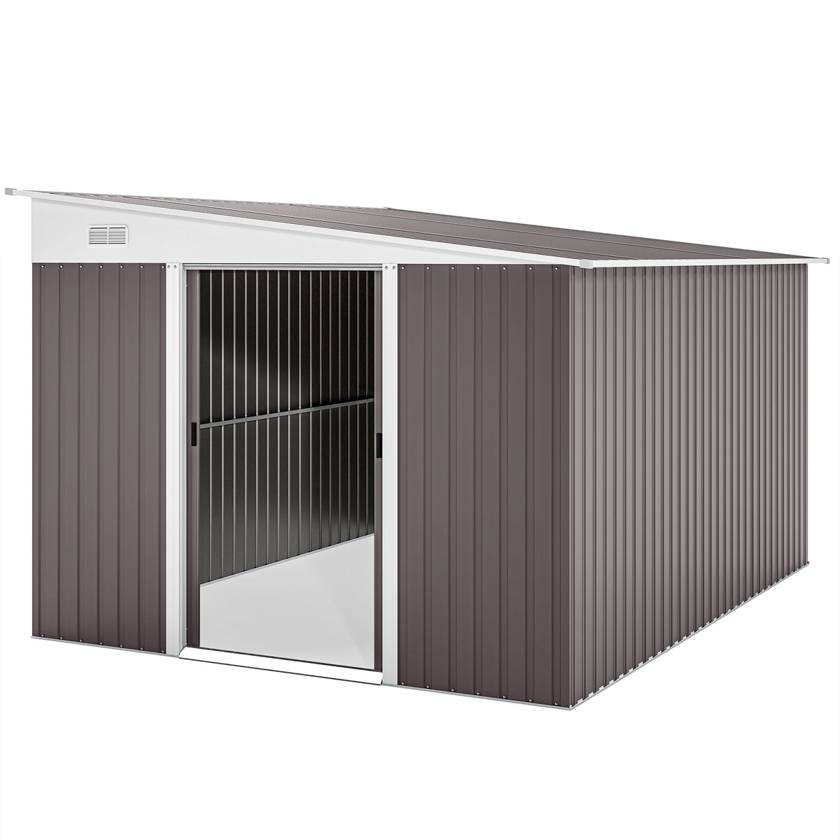 cortex-london-windsor-steel-garden-shed-double-sliding-doors-grey