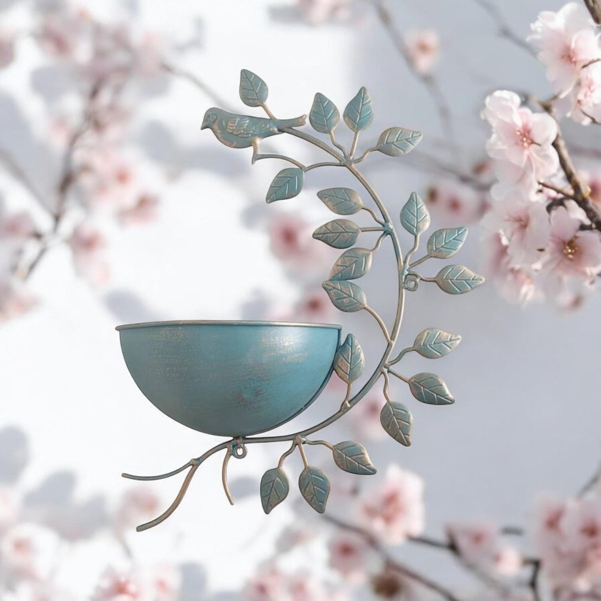 cortex-london-york-blue-metal-garden-planter-42cm