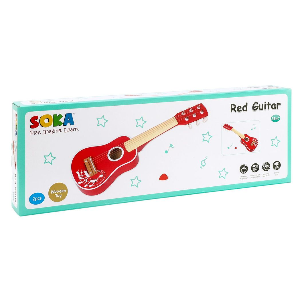 cortex-london-windsor-red-wooden-kids-guitar-six-strings