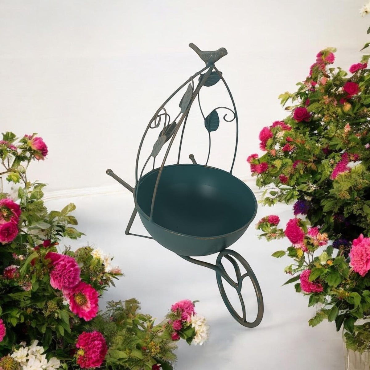 cortex-london-kensington-blue-36cm-metal-garden-planter