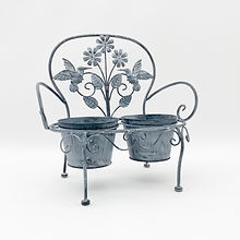 cortex-london-york-double-bench-two-pot-metal-plant-stand-weatherproof-grey-green