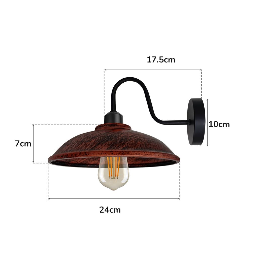 cortex-london-york-rustic-red-wall-light-e27-metal-hemisphere-shade