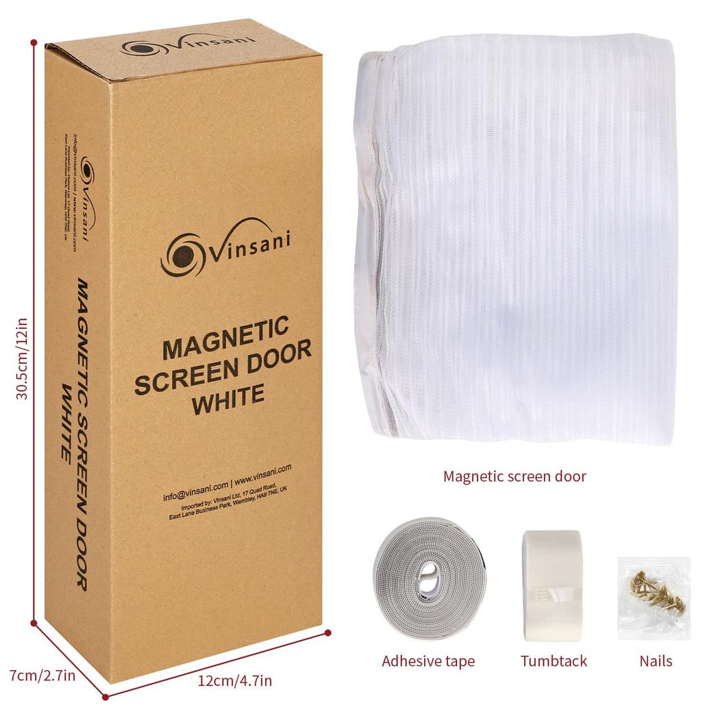 VINSANI MAGNETIC SCREEN DOOR WHITE 1010381