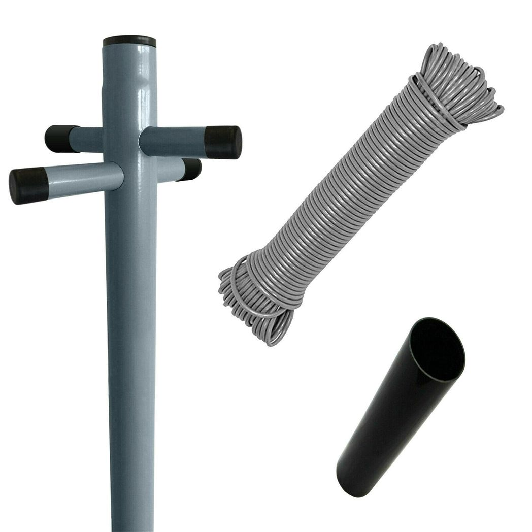 cortex-london-canterbury-heavy-duty-clothes-post-washing-line-socket-grey-black-24m-steel