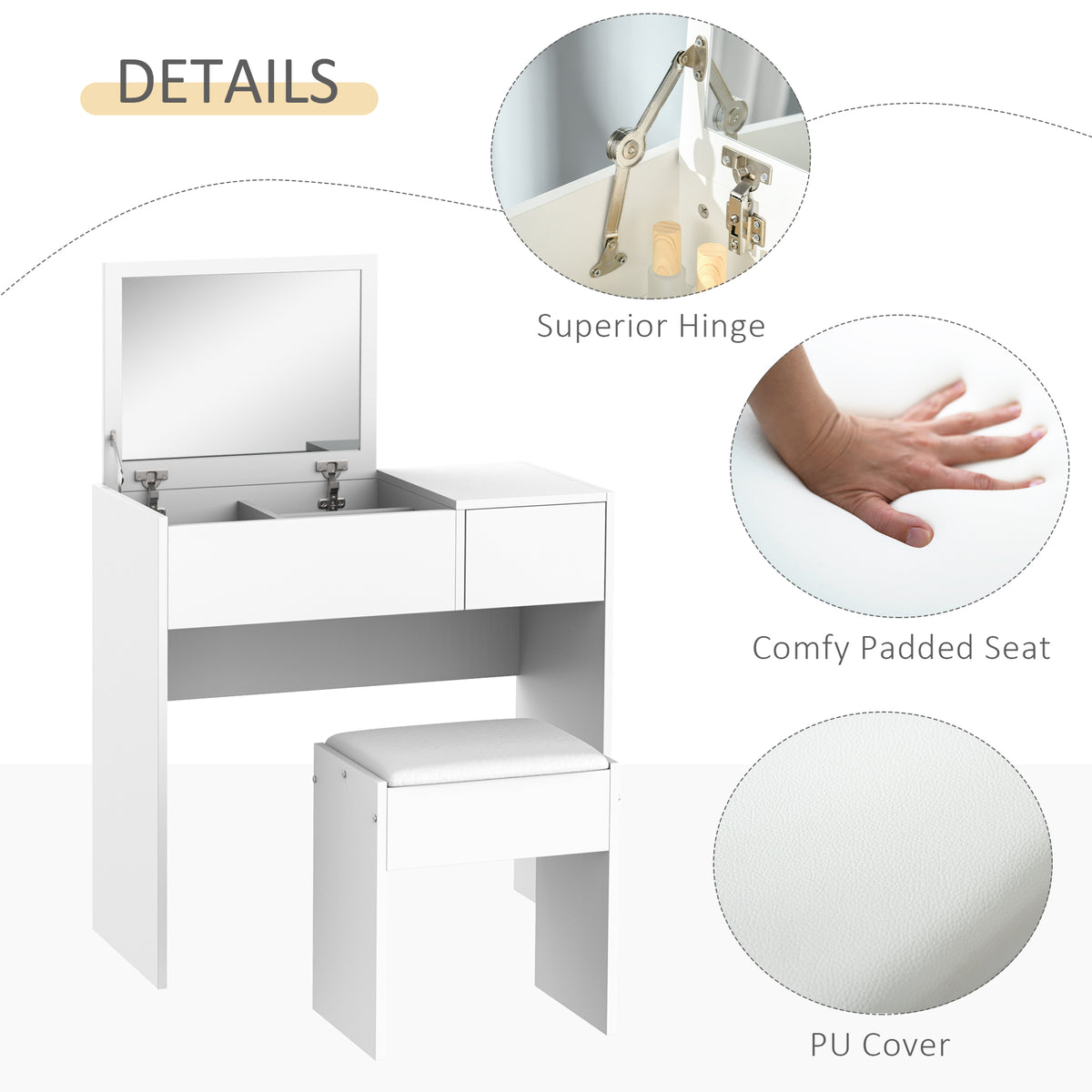 cortex-london-kensington-white-dressing-table-padded-stool-flip-top-mirror