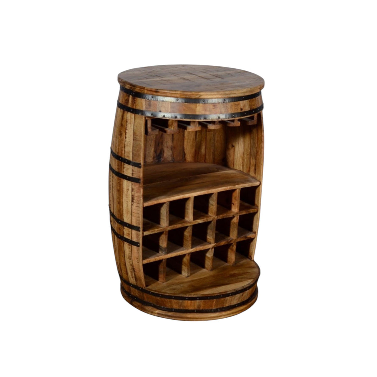 cortex-london-windsor-barrel-wine-rack-15-bottle-dark-brown-solid-acacia-wood