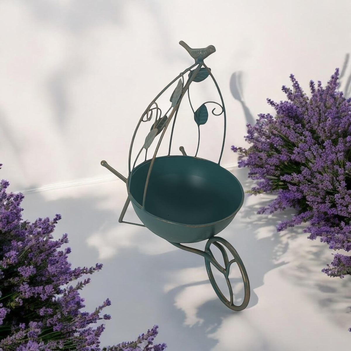 cortex-london-kensington-blue-36cm-metal-garden-planter