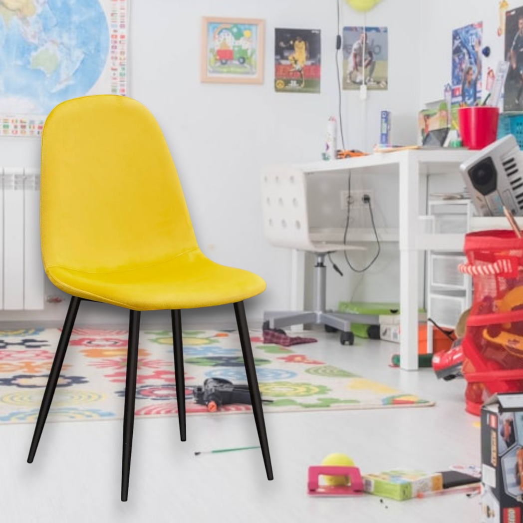 cortex-london-york-velvet-dining-chair-yellow-black-metal-legs