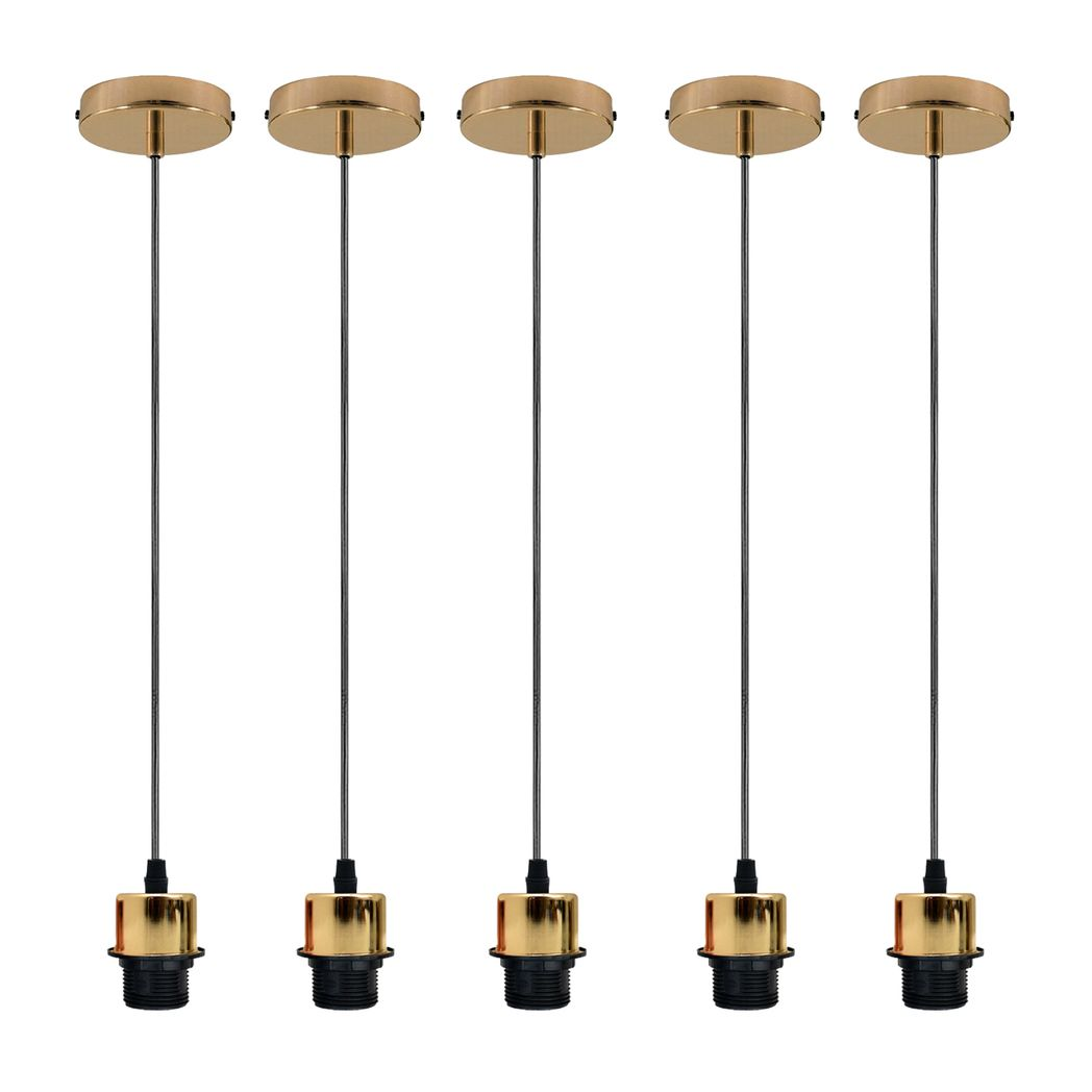 cortex-london-york-five-pack-industrial-french-gold-e27-pendant-holders