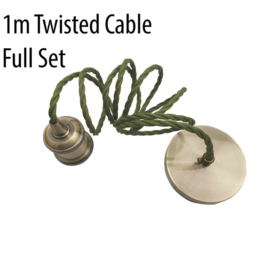 cortex-london-windsor-1m-army-green-e27-twisted-cable-pendant-kit