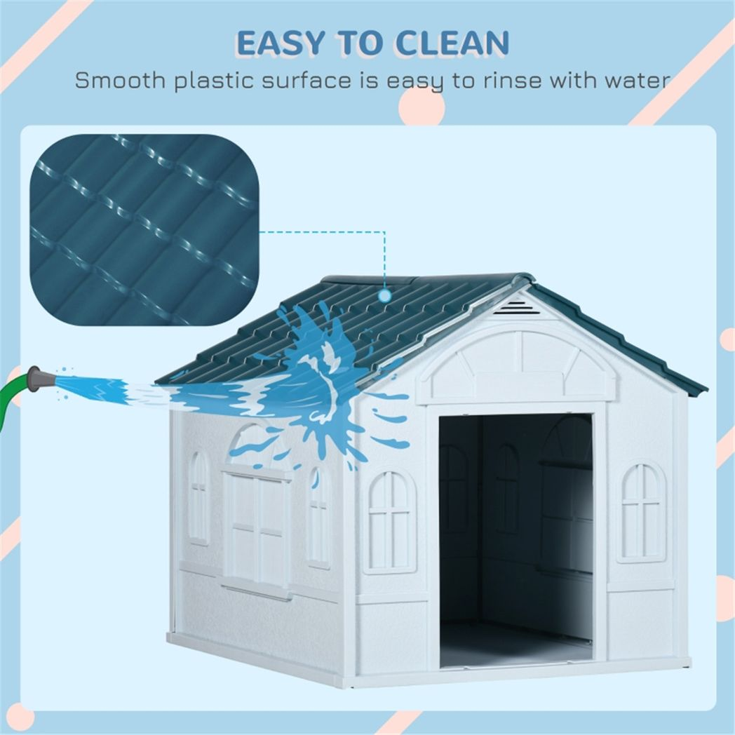 cortex-london-blue-white-water-resistant-dog-crate-kennel-house