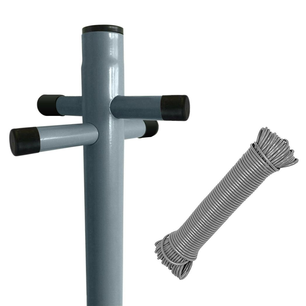 cortex-london-canterbury-heavy-duty-clothes-post-washing-line-socket-grey-black-24m-steel