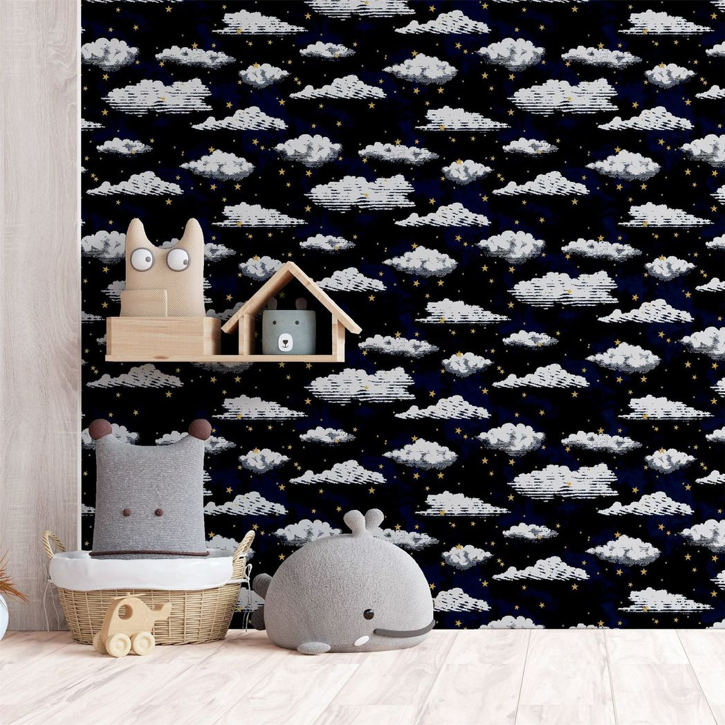 cortex-london-windsor-stars-and-clouds-navy-wallpaper