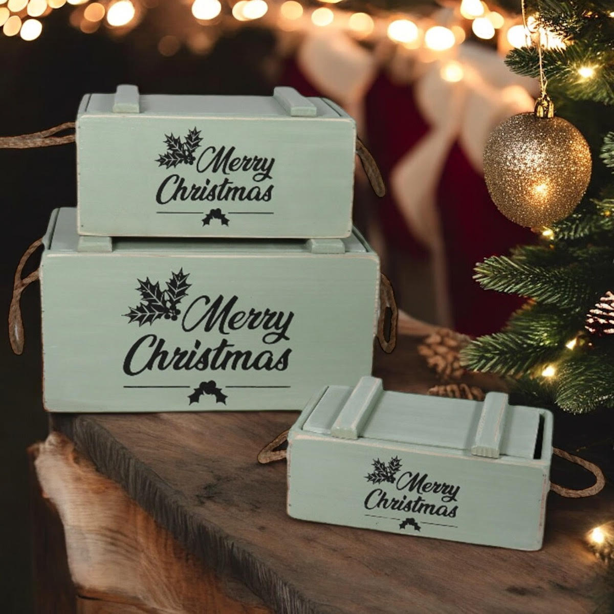cortex-london-york-merry-christmas-wooden-storage-crate-set-green