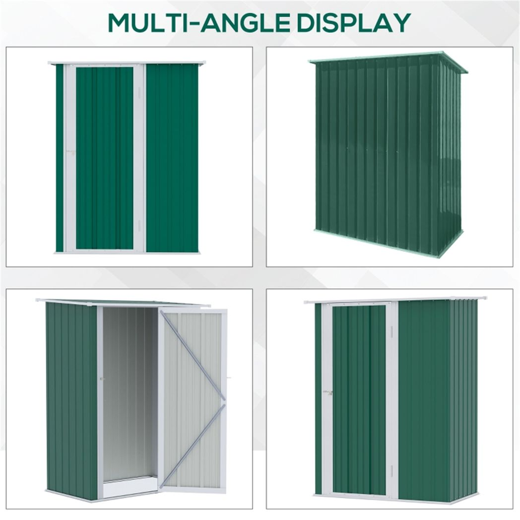 cortex-london-york-green-galvanised-steel-outdoor-storage-shed