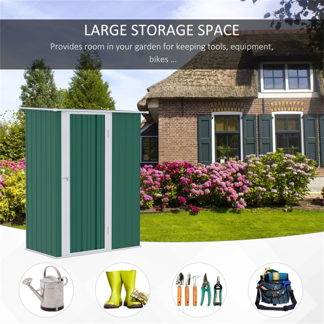 cortex-london-york-green-galvanised-steel-outdoor-storage-shed
