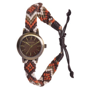 Kahuna Ladies Brown dial with Fabric Strap Friendship Watch KLF-0022L  - CLEARANCE NEEDS RE-BATTERY