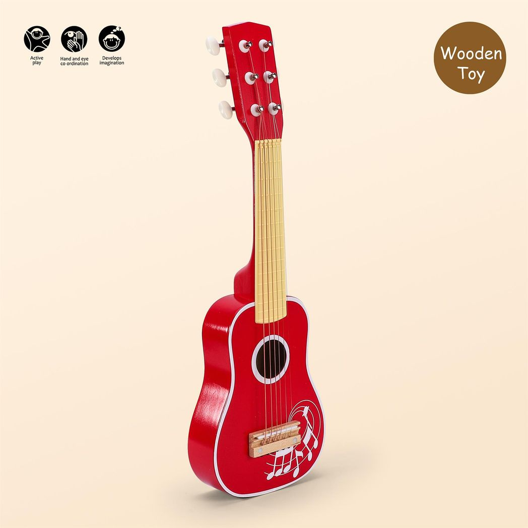 cortex-london-windsor-red-wooden-kids-guitar-six-strings