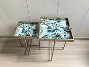 cortex-london-kensington-art-deco-floral-marble-effect-side-table-set-two