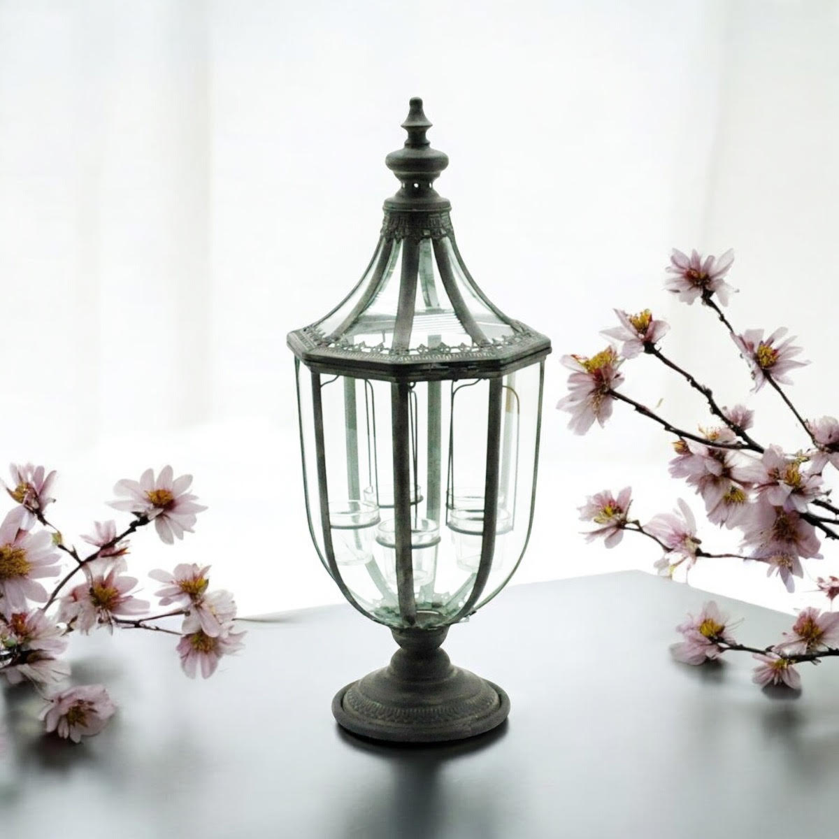 cortex-london-york-77cm-grey-metal-glass-candle-lantern