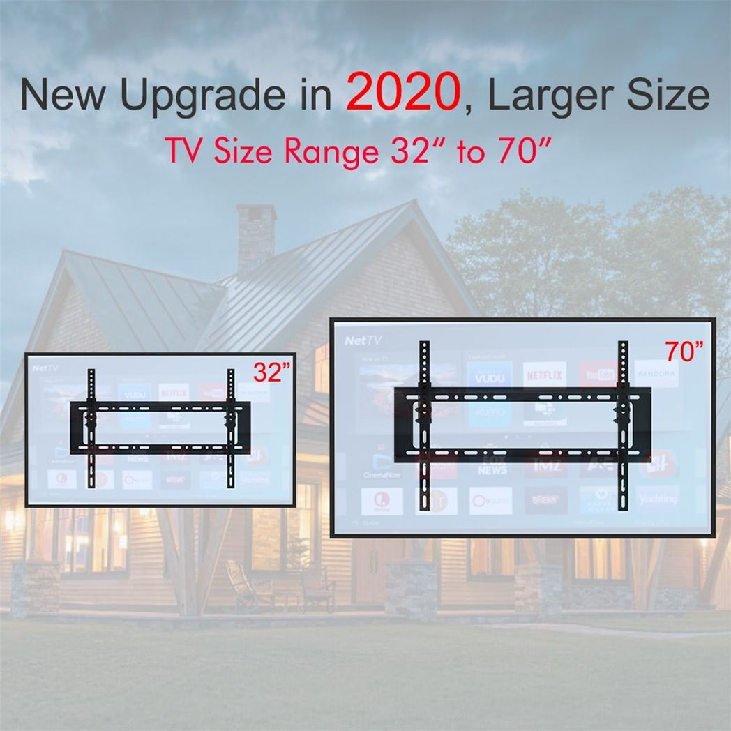 32-70" Wall Mount Bracket TV Stand TMW798 with Spirit Level