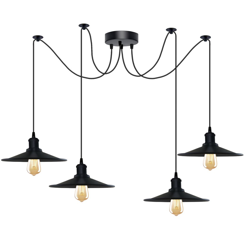 cortex-london-york-black-vintage-four-head-cone-pendant-light