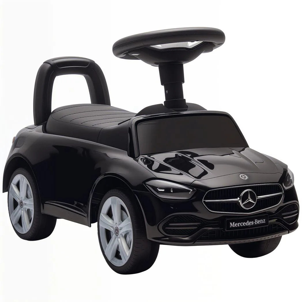 AIYAPLAY Official Mercedes-Benz Ride On Car, Foot to Floor Sliding Walker with Horn, Engine Sounds and Under-Seat Storage, Black