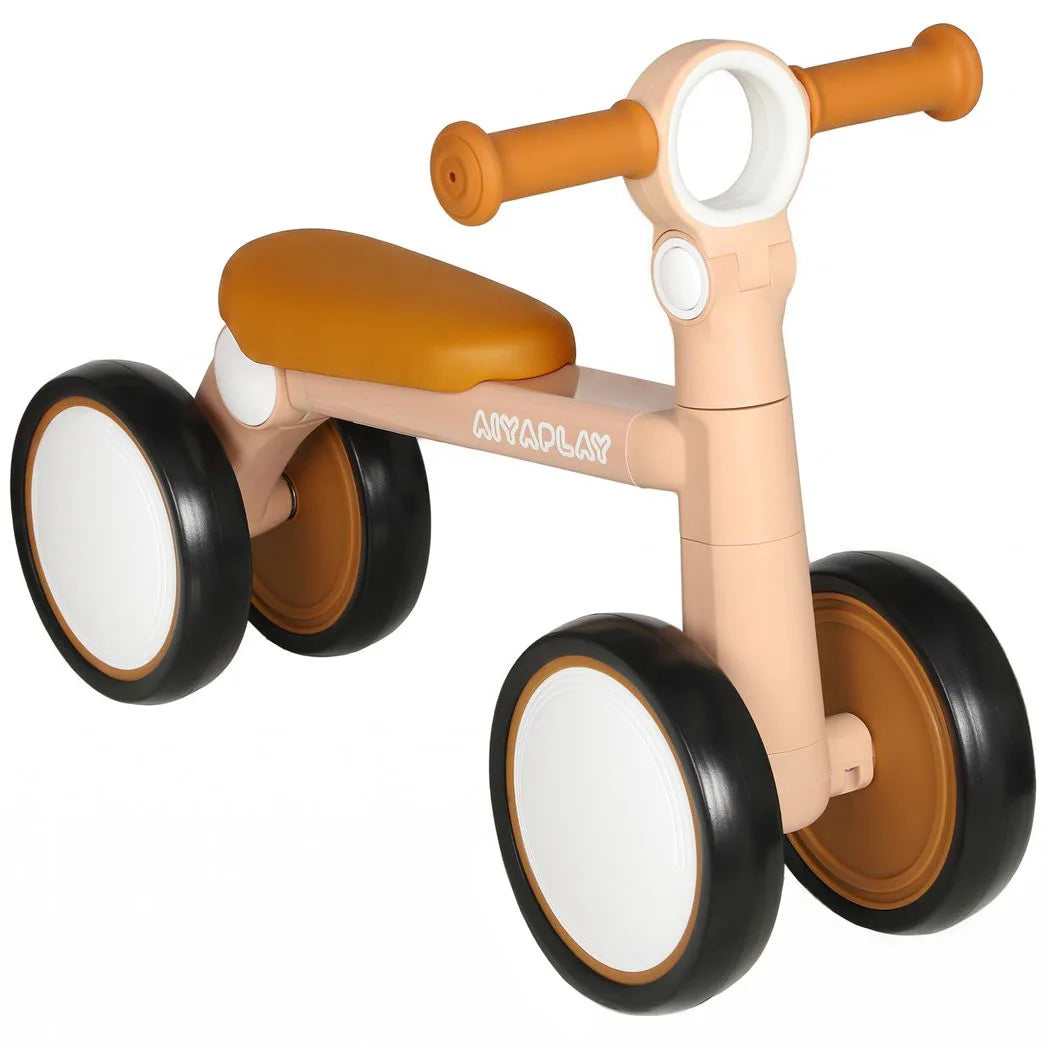 AIYAPLAY Balance Bike, Lightweight Baby Balance Bike with Foldable Design, Adjustable Seat, No Pedal for 1?2 Years, Pink