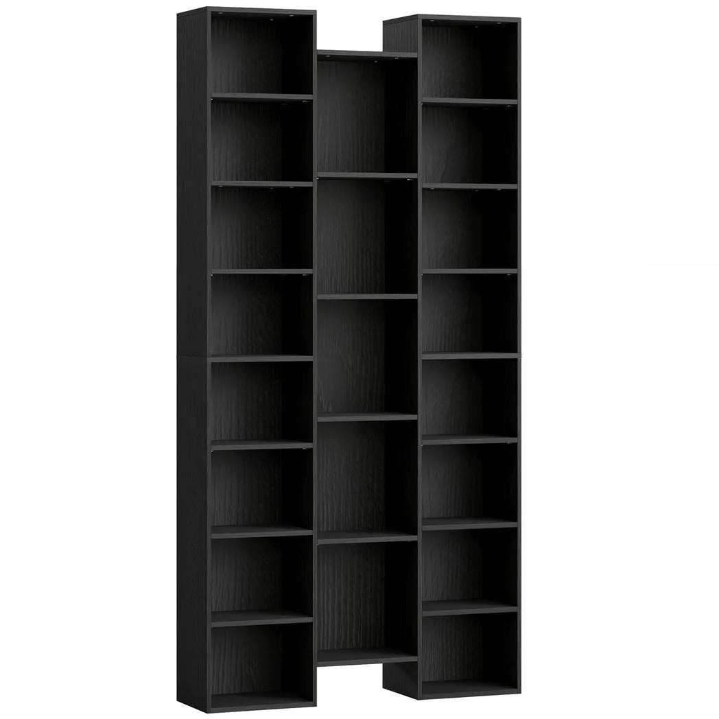 HOMCOM 21-Compartment Bookshelf - Black