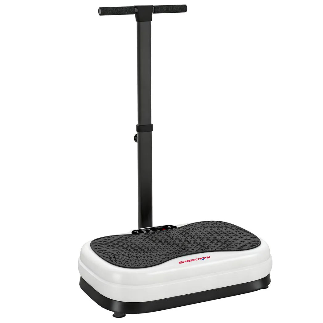 SPORTNOW Vibration Plate, with Adjustable/Removable Handle, Preset Modes, 50 Speeds
