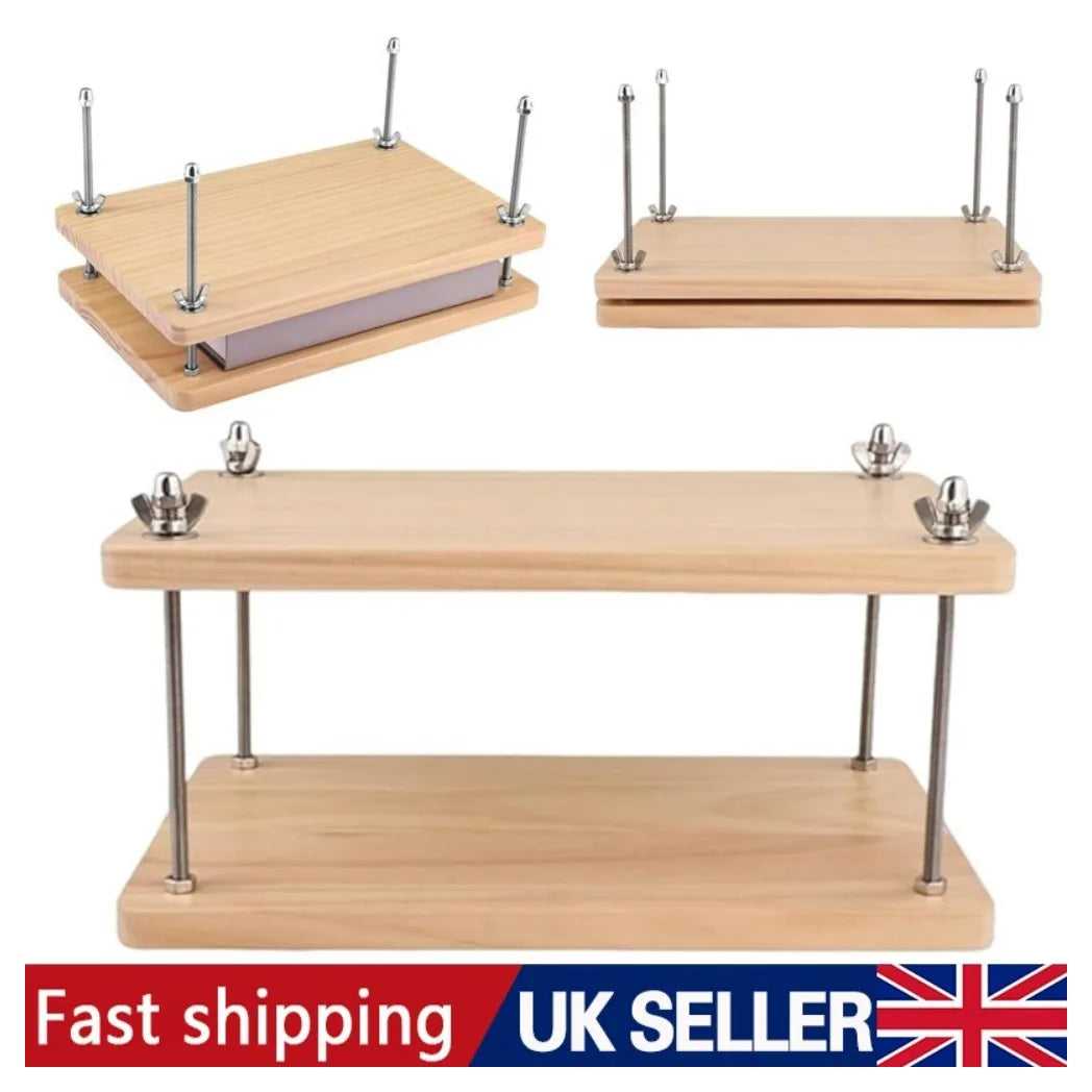 Home Wooden Book Press Multiuse Convenient Portable Sturdy Binding Press