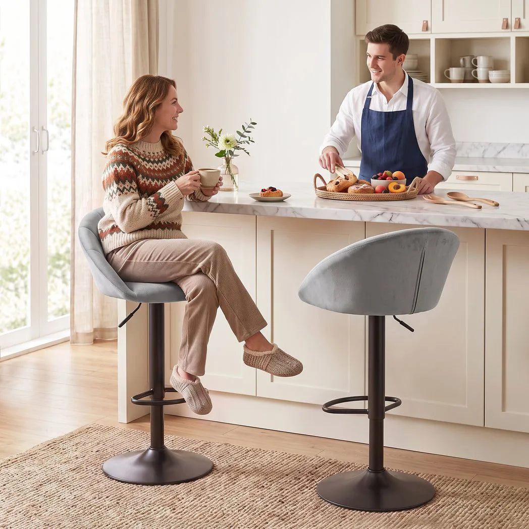 HOMCOM stool counter backs