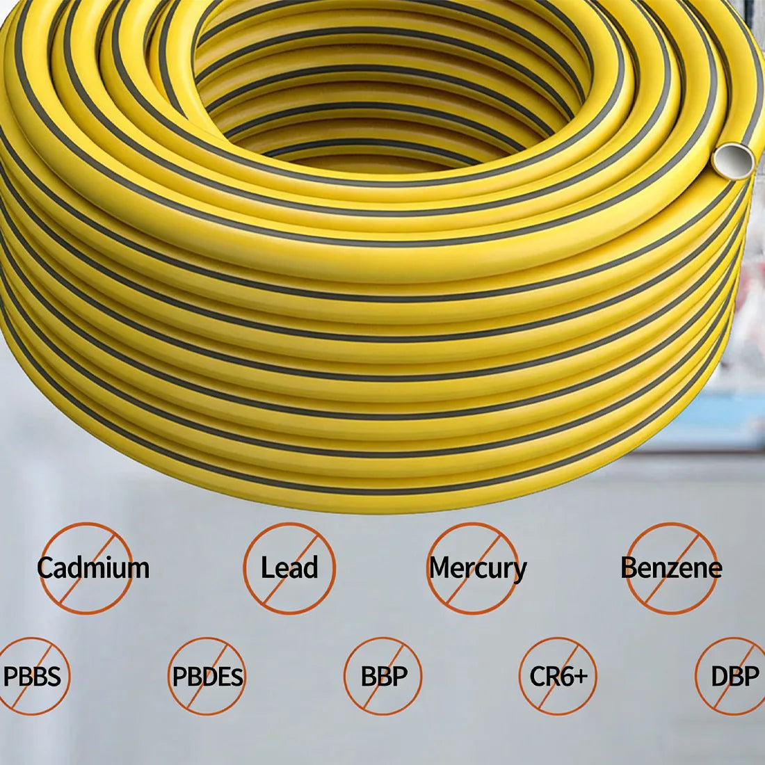 Heavy Duty Garden Hose Pipe Reel Reinforced Anti-kink Outdoor Hosepipe-20M