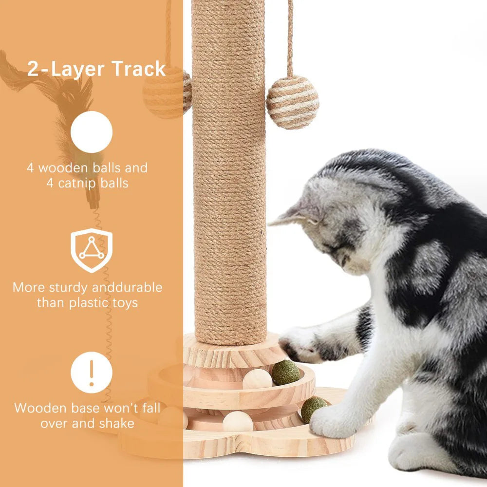 Large Cat Tree Scratching Post Pet Climbing Tower Kitten Activity Centre Kitten