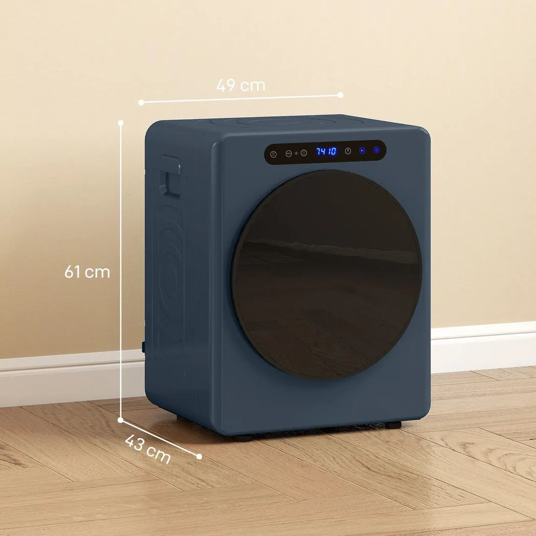 HOMCOM 5 kg Compact 40-60?  Tumble Dryer Blue