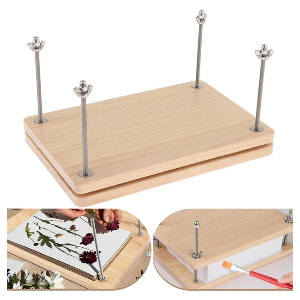 Home Wooden Book Press Multiuse Convenient Portable Sturdy Binding Press