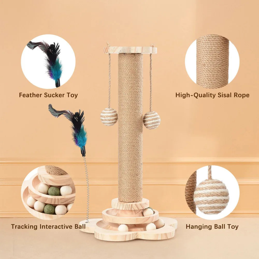 Large Cat Tree Scratching Post Pet Climbing Tower Kitten Activity Centre Kitten