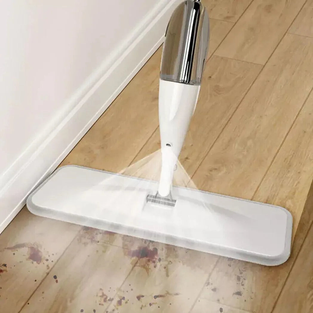 NEW Spray Mop for Floor Cleaning 5 Reusable Microfibre Pads W/Water Bottle Tank UK