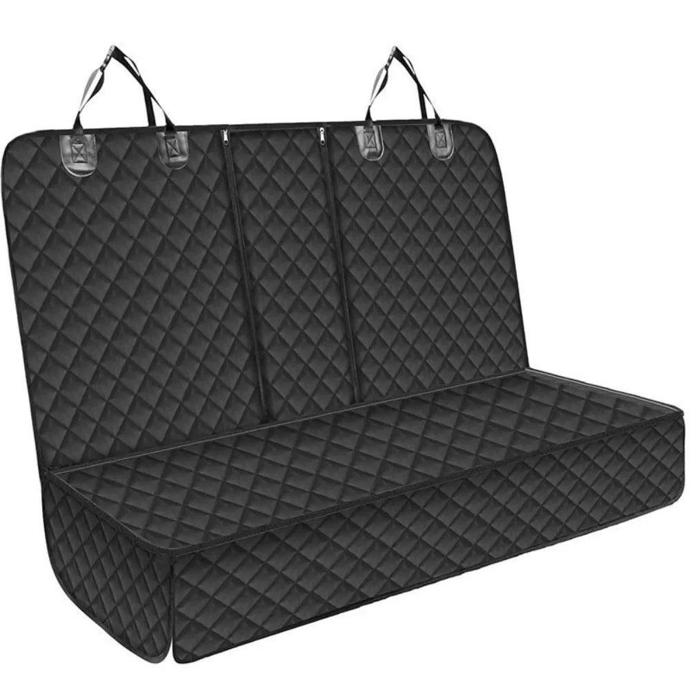 Waterproof Rear Dog Car Seat Cover Back Seat Protector for Dogs Black