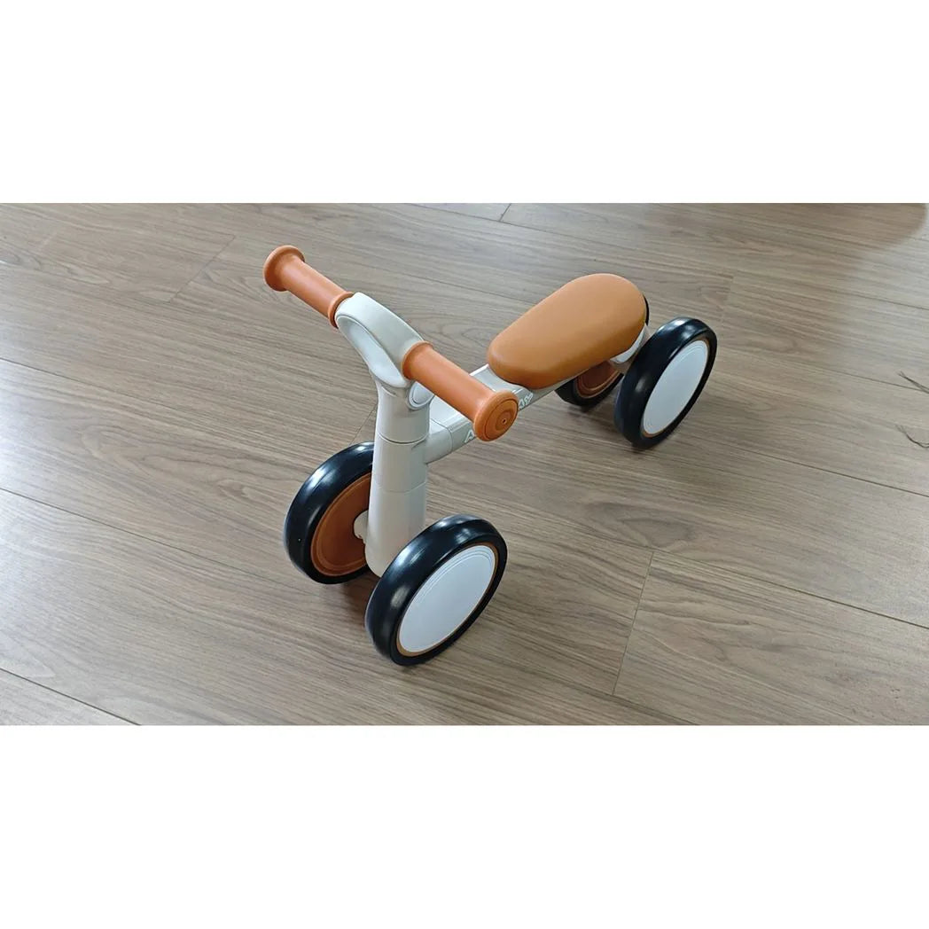 AIYAPLAY Balance Bike, Lightweight Baby Balance Bike with Foldable Design, Adjustable Seat, No Pedal for 1-2 Years, Cream White