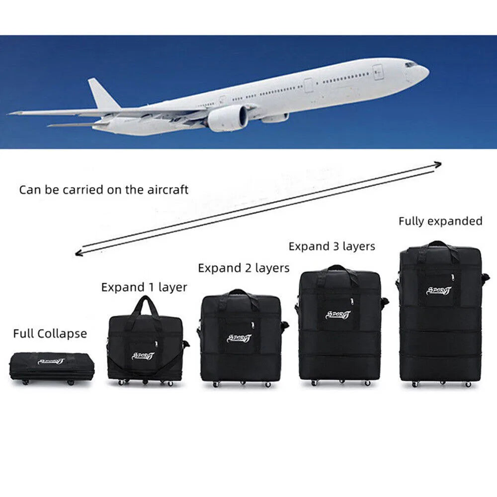 42" Extra Large Lightweight Luggage Trolley Suitcase Travel Bag Handbag BAG NEW