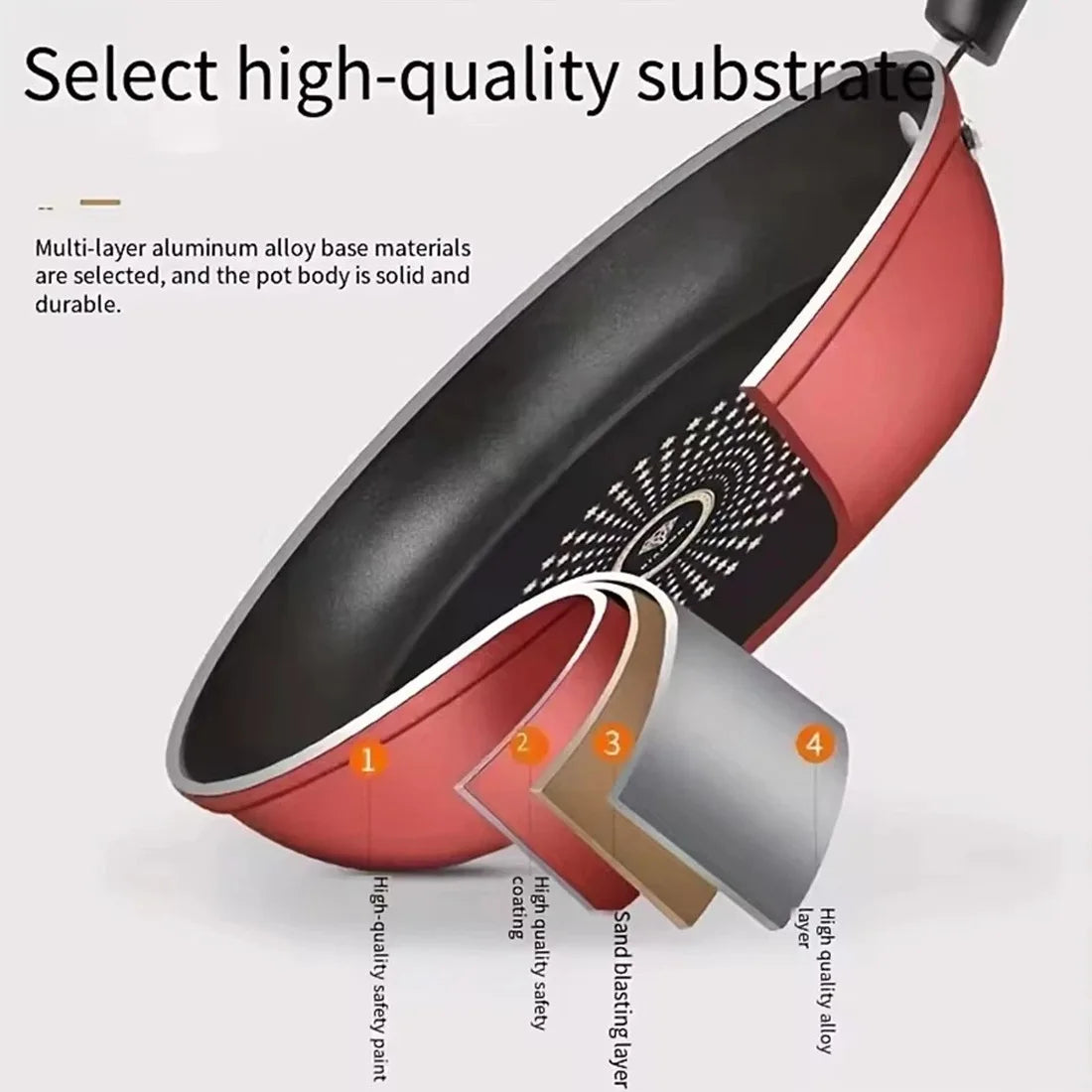 Frying Pan Non Stick 24cm Frying Pan Diamond,Easy to clean, Induction Compatible