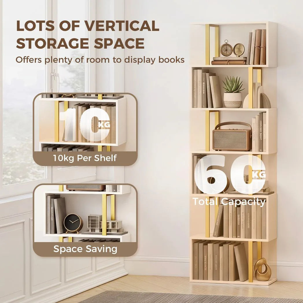 HOMCOM standing units free bookshelves industrial case bedroom