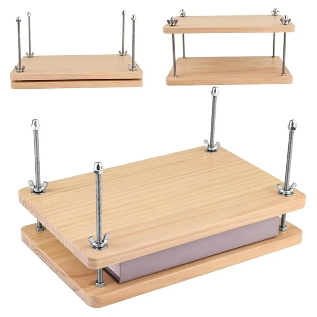 Home Wooden Book Press Multiuse Convenient Portable Sturdy Binding Press
