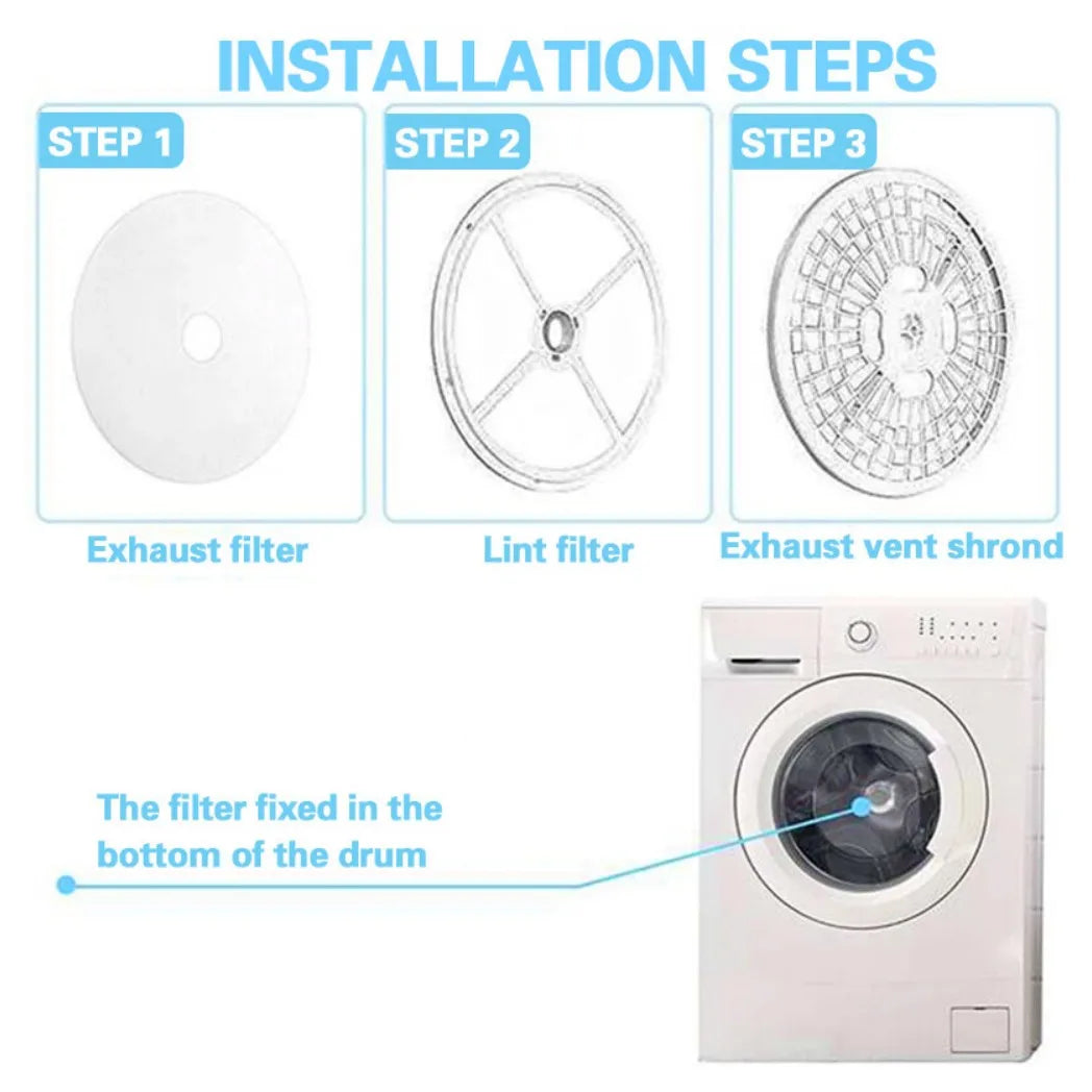 10X Replacement Tumble Dryer Exhaust Filter for BUSH DHB7VTDW/DHB7VTDB/ TD3CNBW